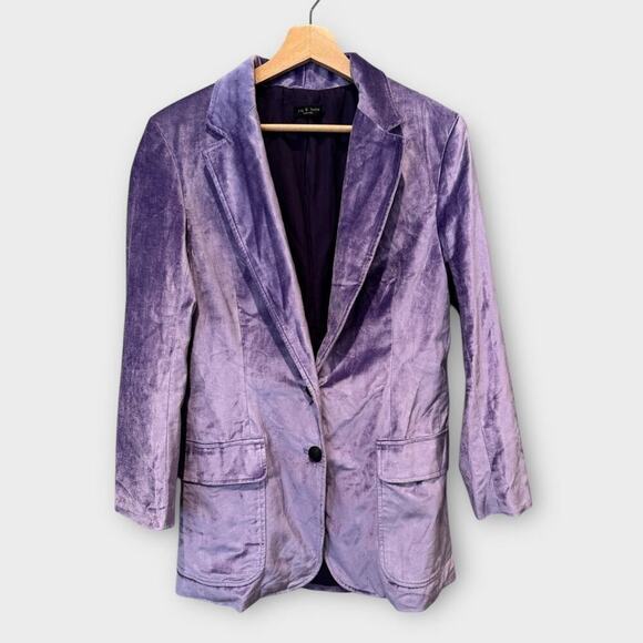 RAG & BONE Cody Cotton-blend Velvet Blazer - Picture 3 of 10